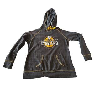 Pittsburgh Steelers NFL Team Apparel Women’s Pullover Hoodie Size Medium